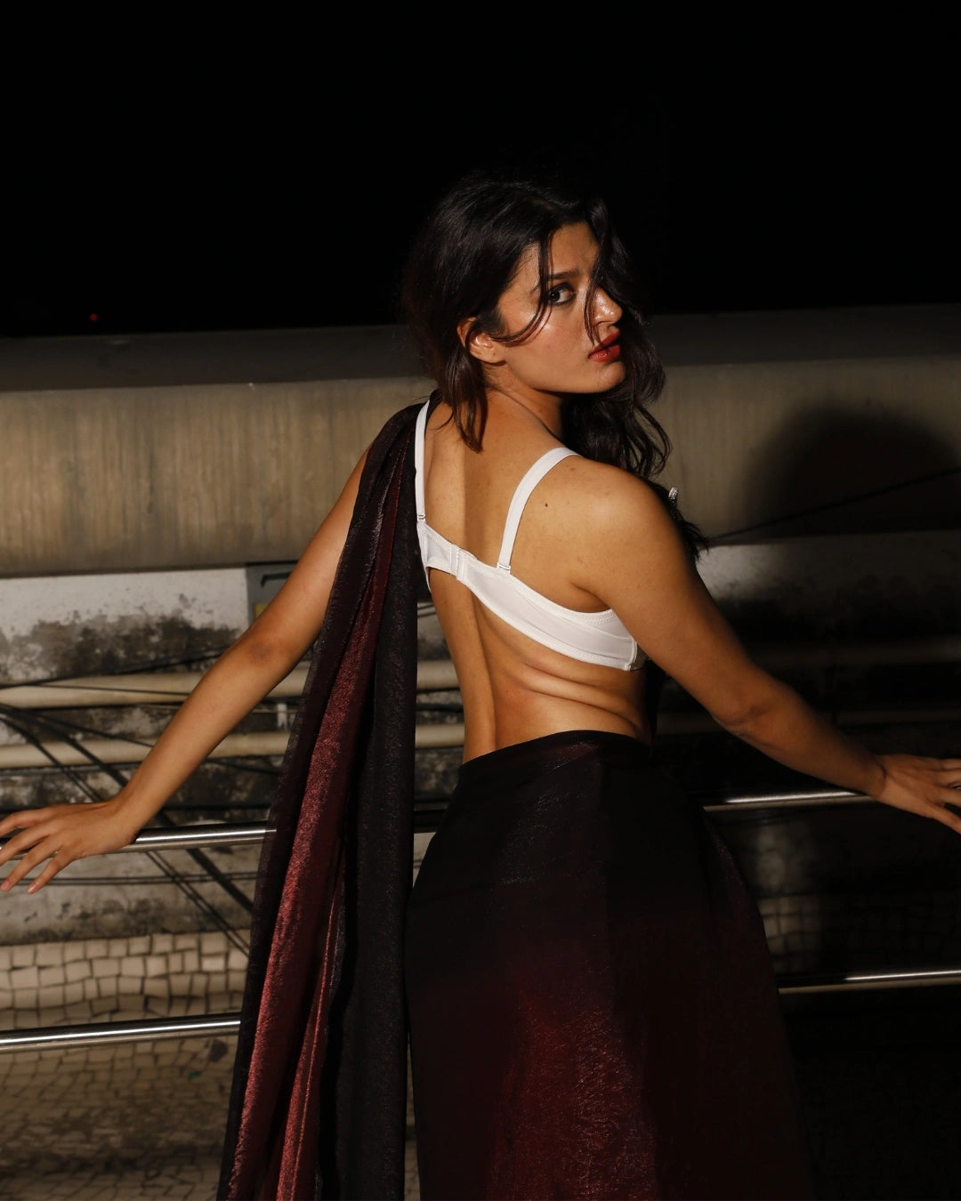 White Sculpted Embellished Blouse