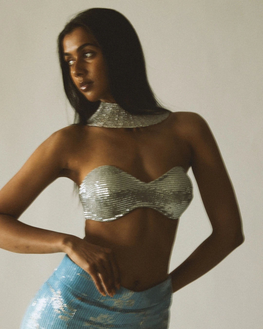 Diamond Crystal Halo Choker