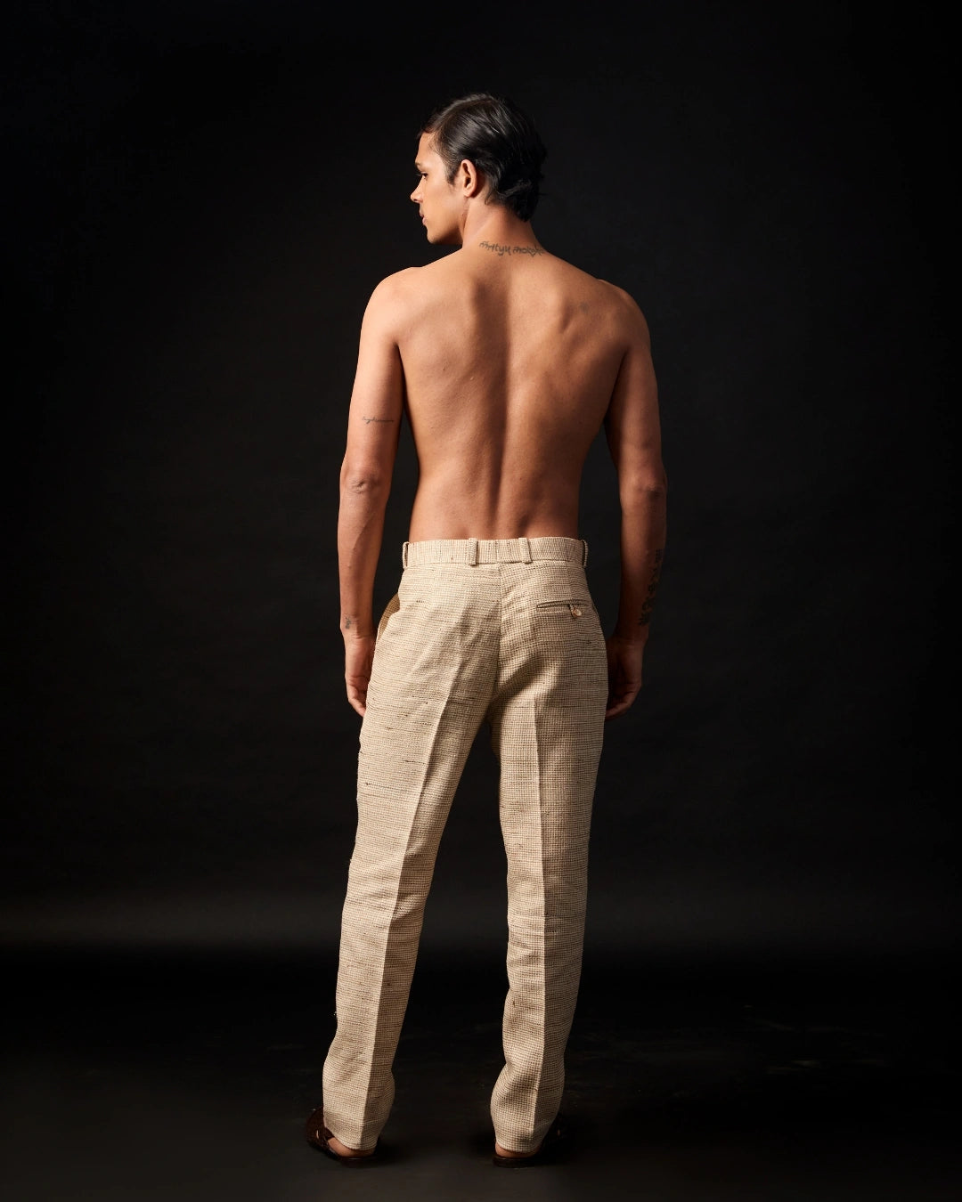 Jodhpuri Ivory Silk Embroidered Bandhgala Jacket with Tailored Straight-Fit Pants