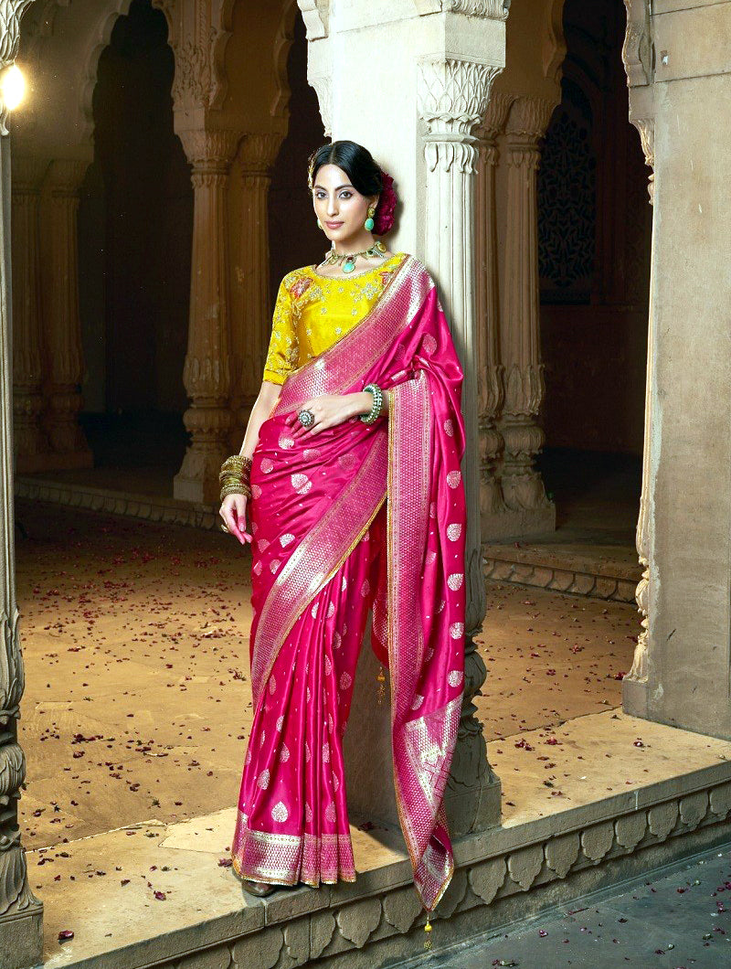 Rosy Elegance Saree - Nonita Fashion