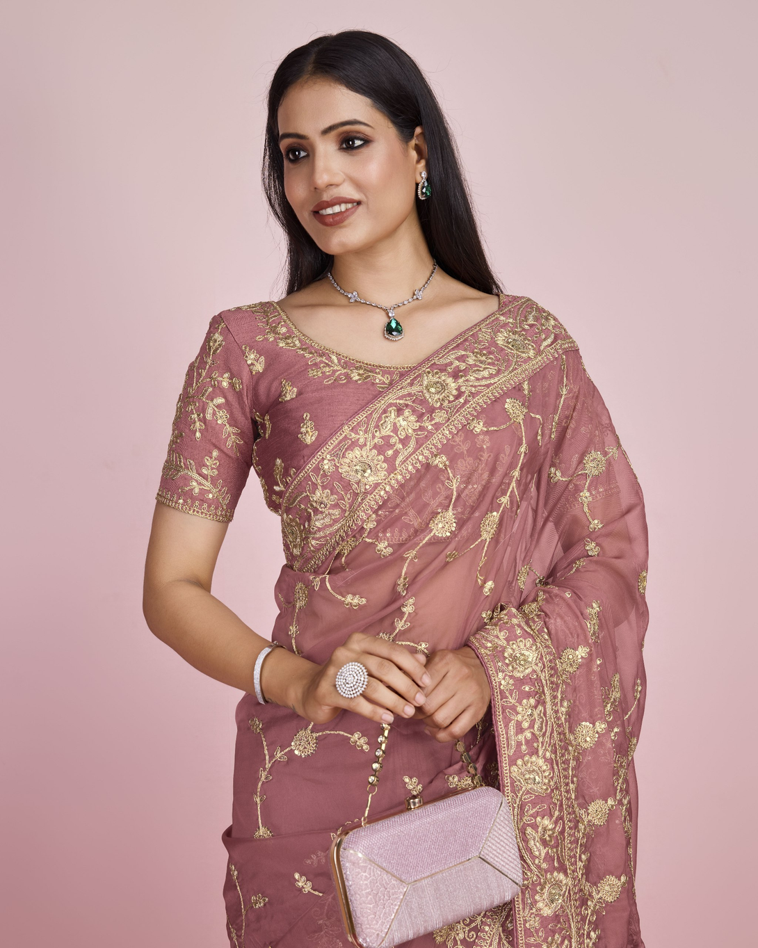 Sandstone Elegance Saree - Nonita Fashion