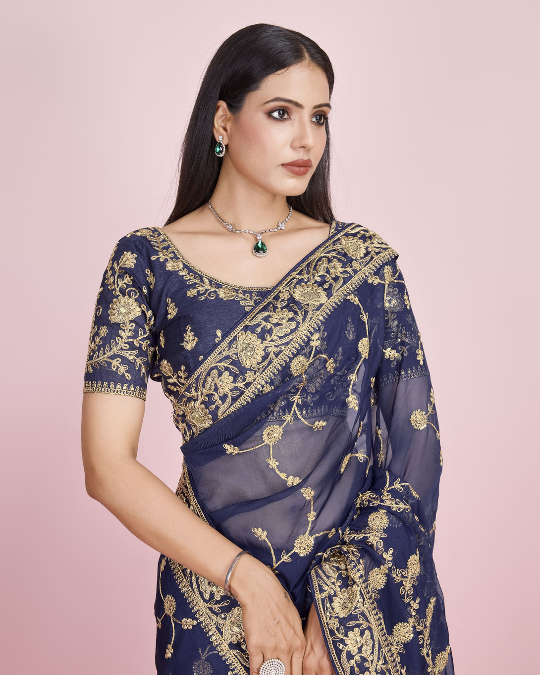 Sandstone Elegance Saree - Nonita Fashion