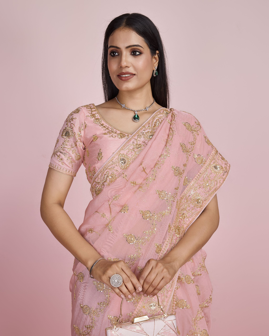 Sandstone Elegance Saree - Nonita Fashion