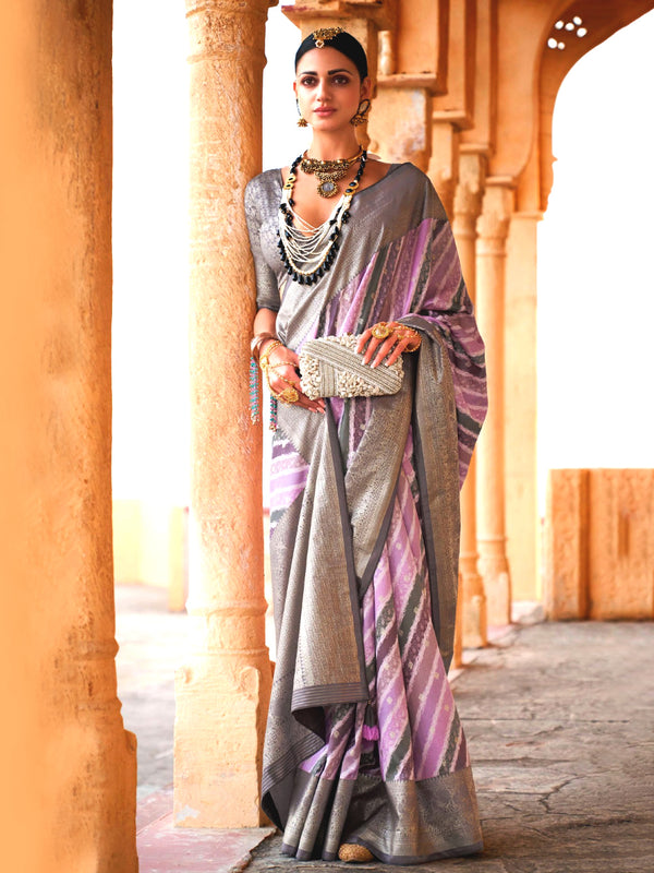 Shobha Amethyst Saree - Nonita Fashion