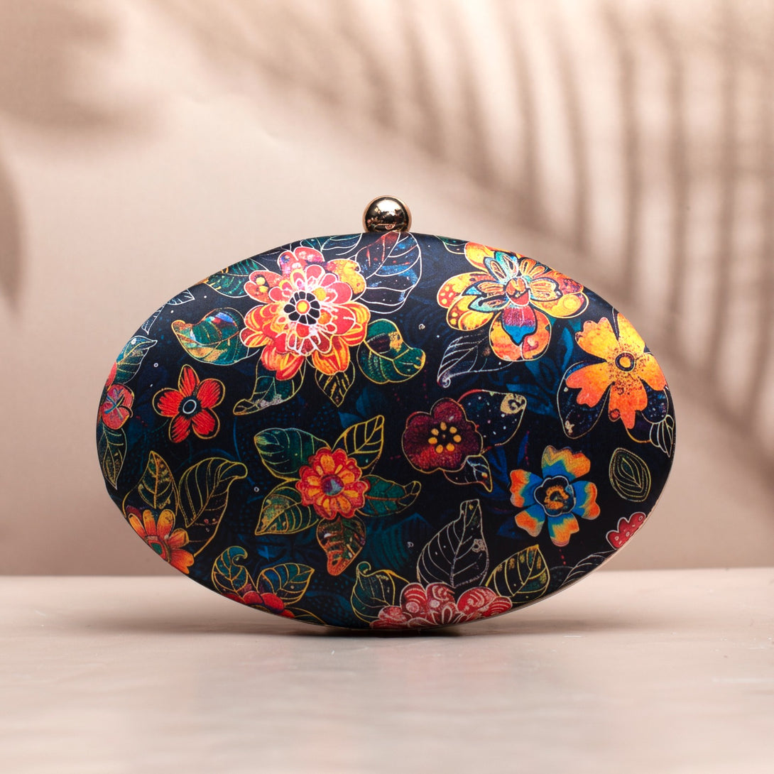 Nirvana Multichromatic Batik Floral Clutch - Nonita Fashion