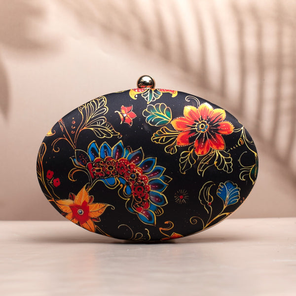 Nirvana Polychromous Batik Floral Clutch - Nonita Fashion