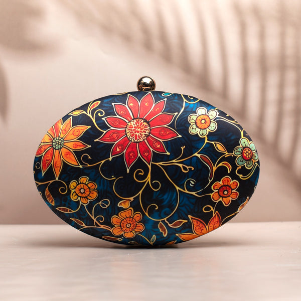 Nirvana Red and Yellow Batik Floral Clutch - Nonita Fashion