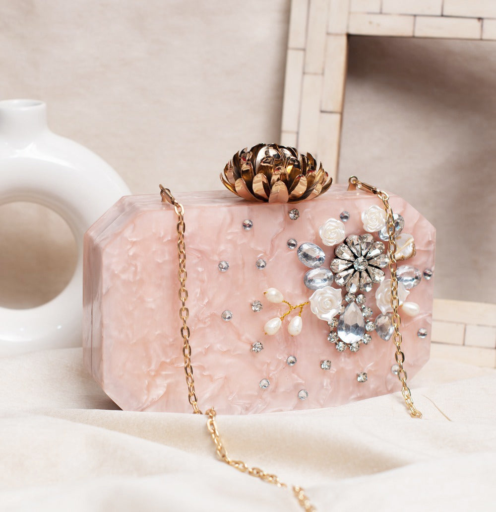 Callista Pearl Whisper Clutch - Nonita Fashion