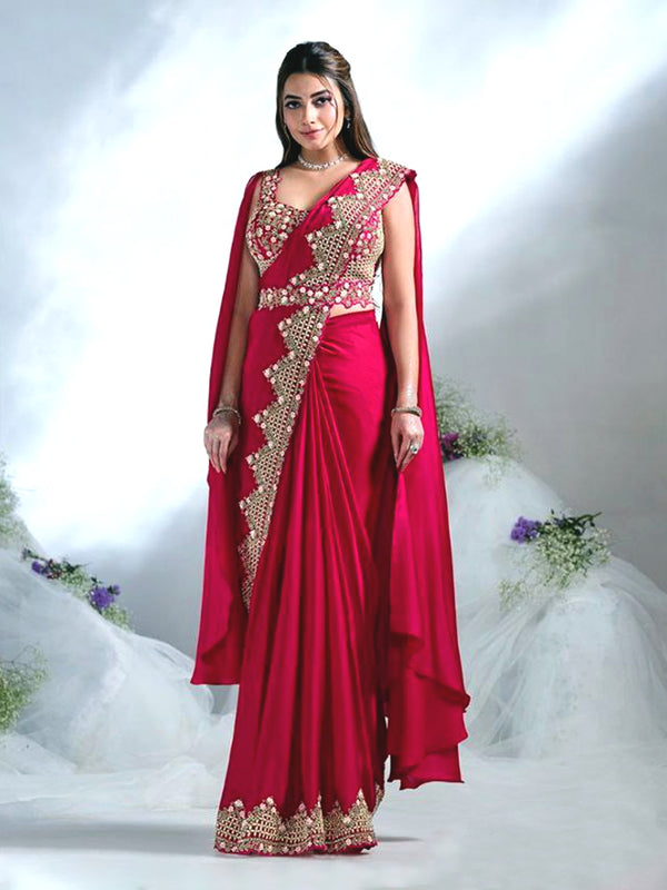 Sangini Carnations Silky Saree