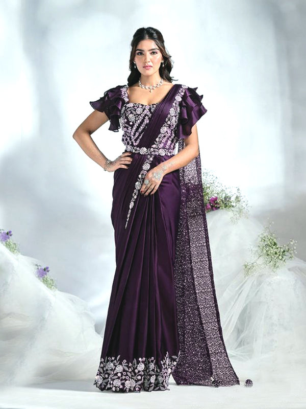 Sangini Lisianthus Silky Saree