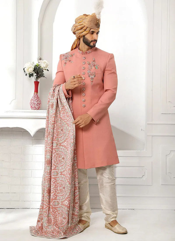 Royal Blush Silk Kurta