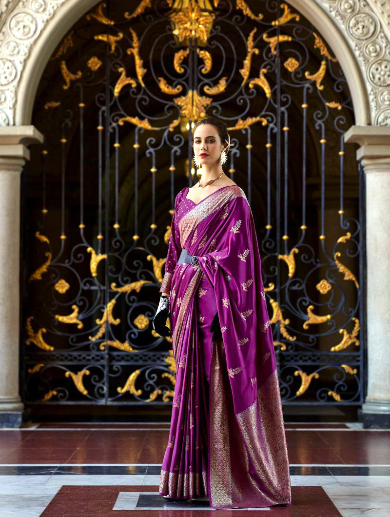 Orchid Mist Saree - Nonita Fashion