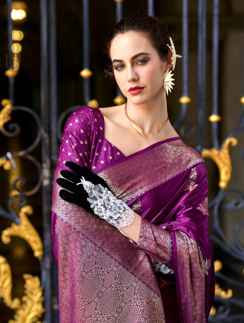 Orchid Mist Saree - Nonita Fashion