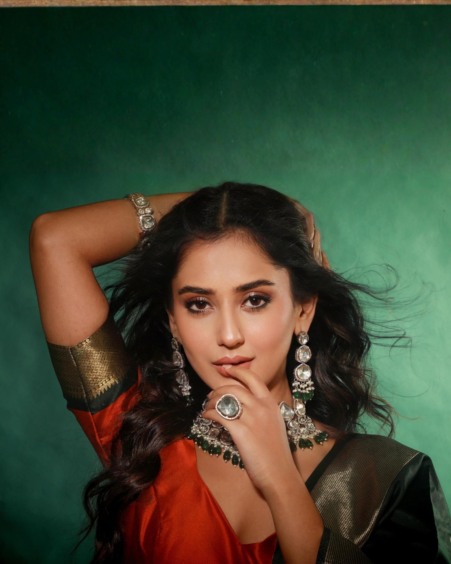 Orange Diwali Delicacy Paithani Silk Lehenga