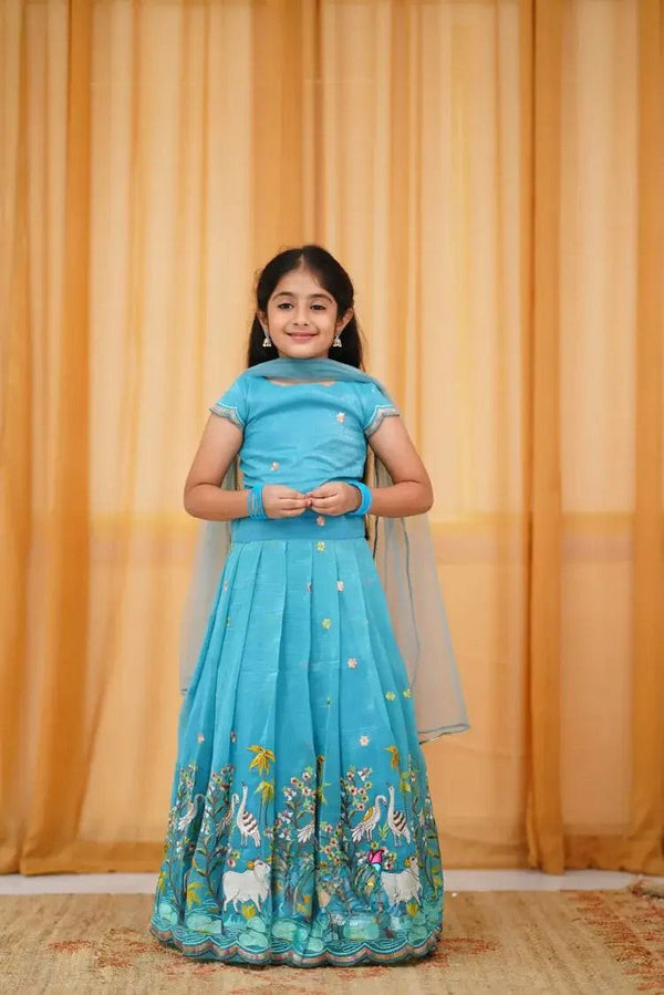 Shravani Kidswear Lehenega