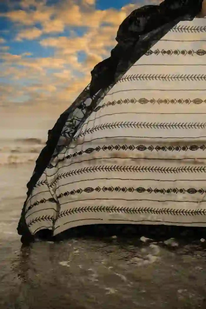 Black Net Saree with All Over Sequin Embroidery Work and Matching Sequin Blouse