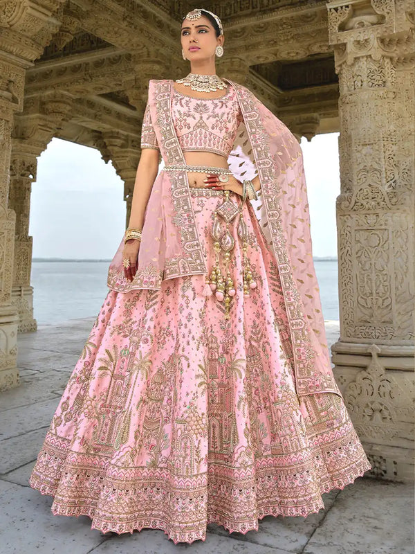 Saundarya Coral Bridal Beauty Lehenga