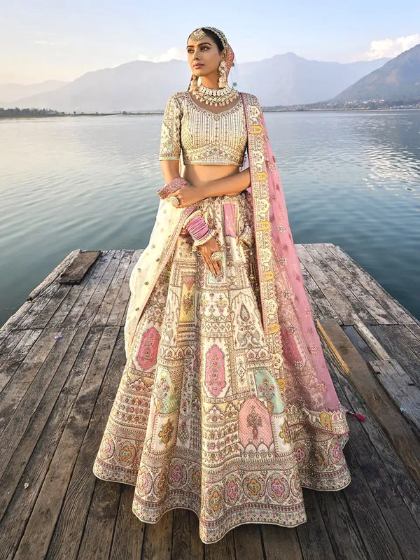 Saundarya Ivory Bridal Beauty Lehenga