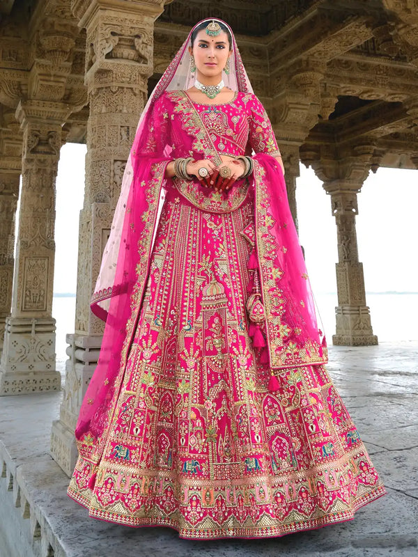 Saundarya Carnation Bridal Beauty Lehenga