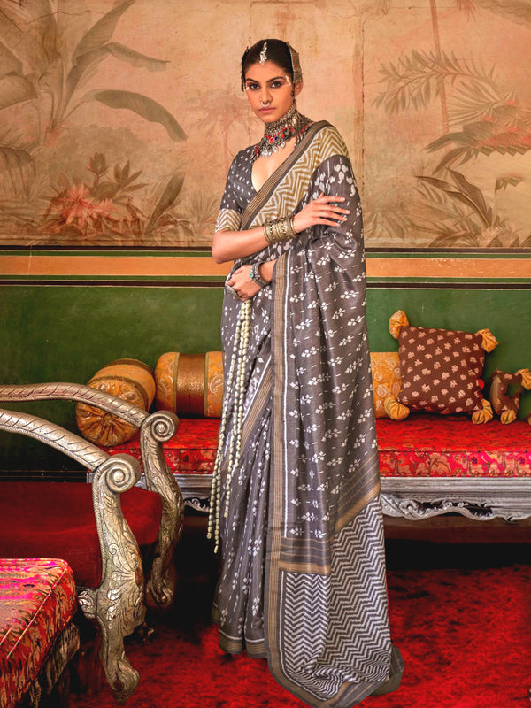 Katharine Leaden Saree - Nonita Fashion