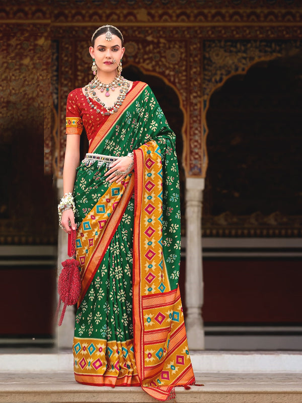 Chandrika Green and Yellow Saree - Nonita Fashion