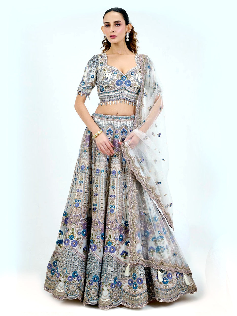 Madhuri Heliotrope Lehenga - Nonita Fashion