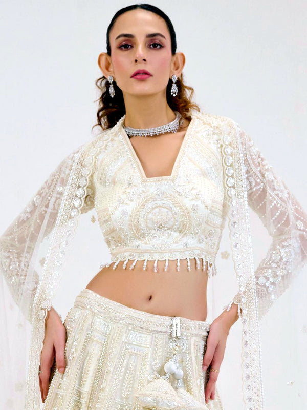 Sofia Snowy Lehenga - Nonita Fashion