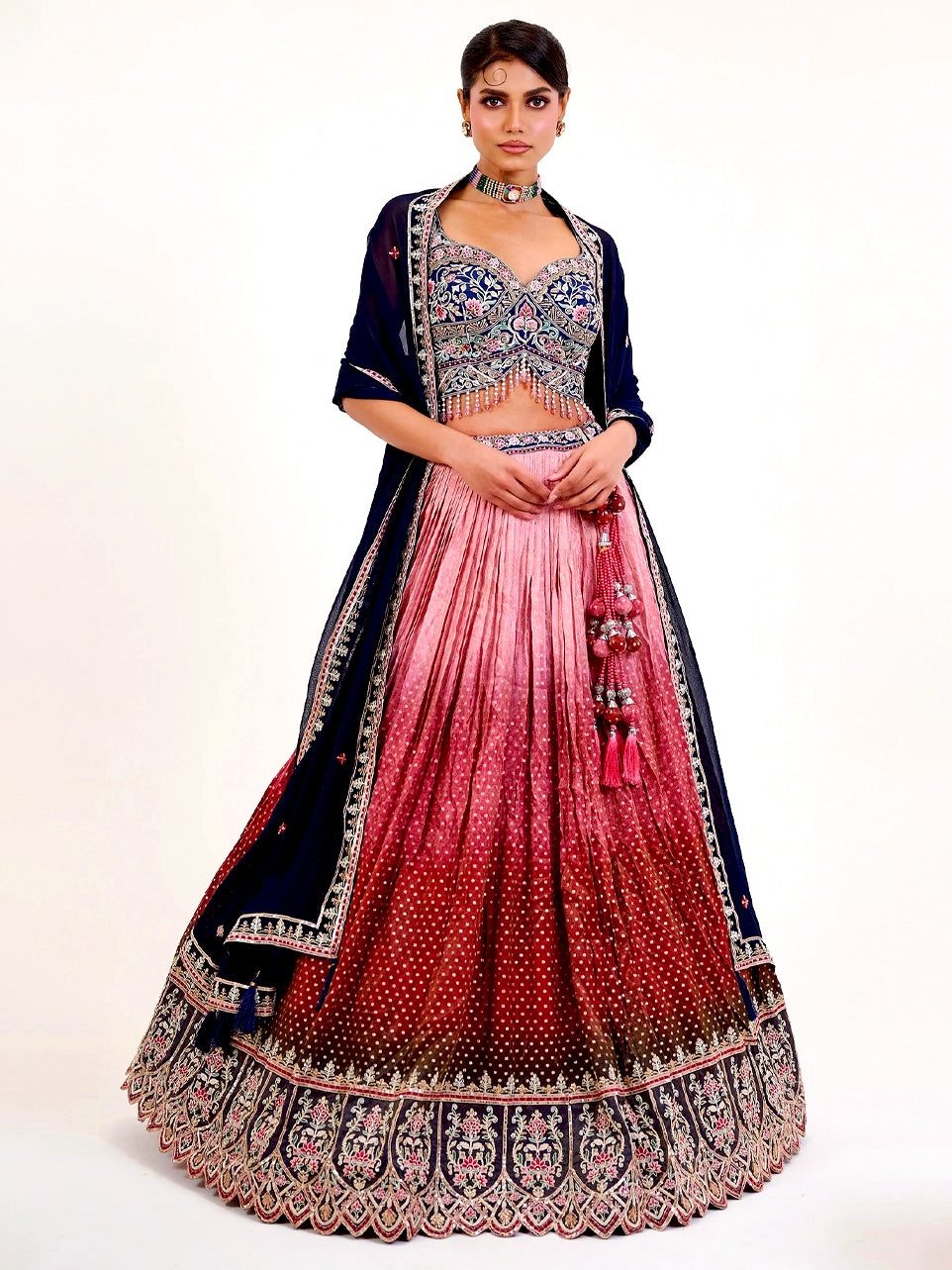 Layla Puce Lehenga - Nonita Fashion