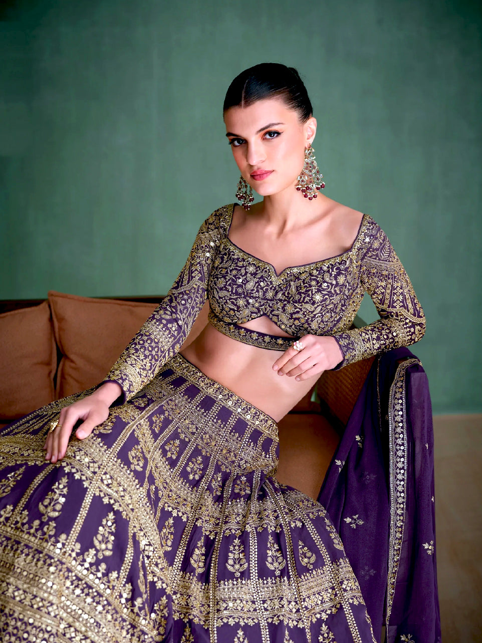 Iqra Orchid Lehenga - Nonita Fashion