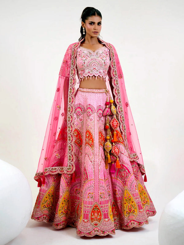 Natalie Fuchsia Lehenga