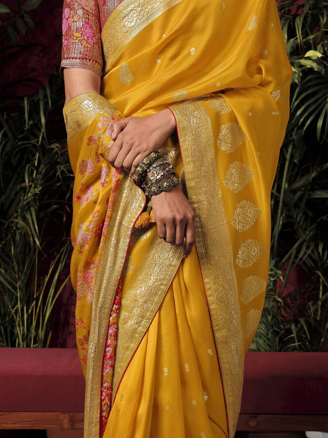 Sunbeam Splendor Silk Saree - Nonita Fashion