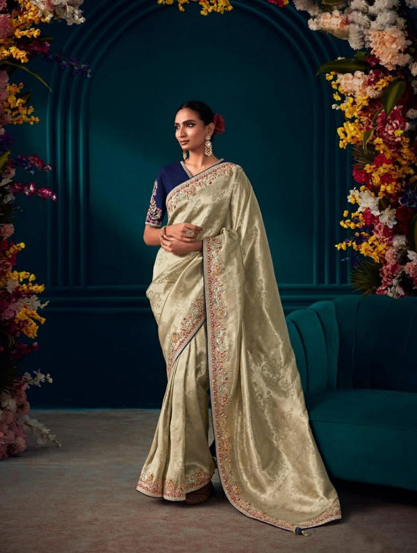 Kanchi Pearl Rhapsody Silk Saree - Nonita Fashion