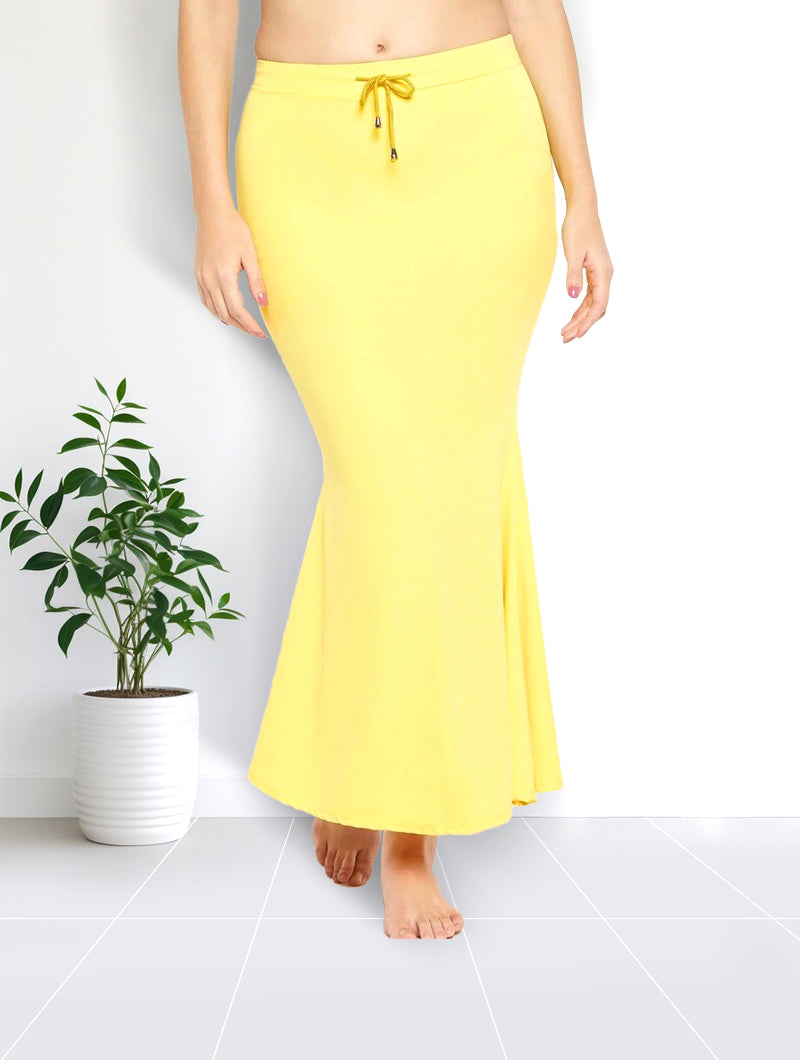 Stretchable saree shapewear in yellow - Nonita Fashion