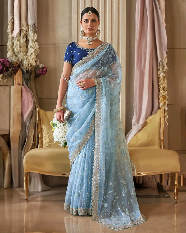 Maharani Cerulean Saree