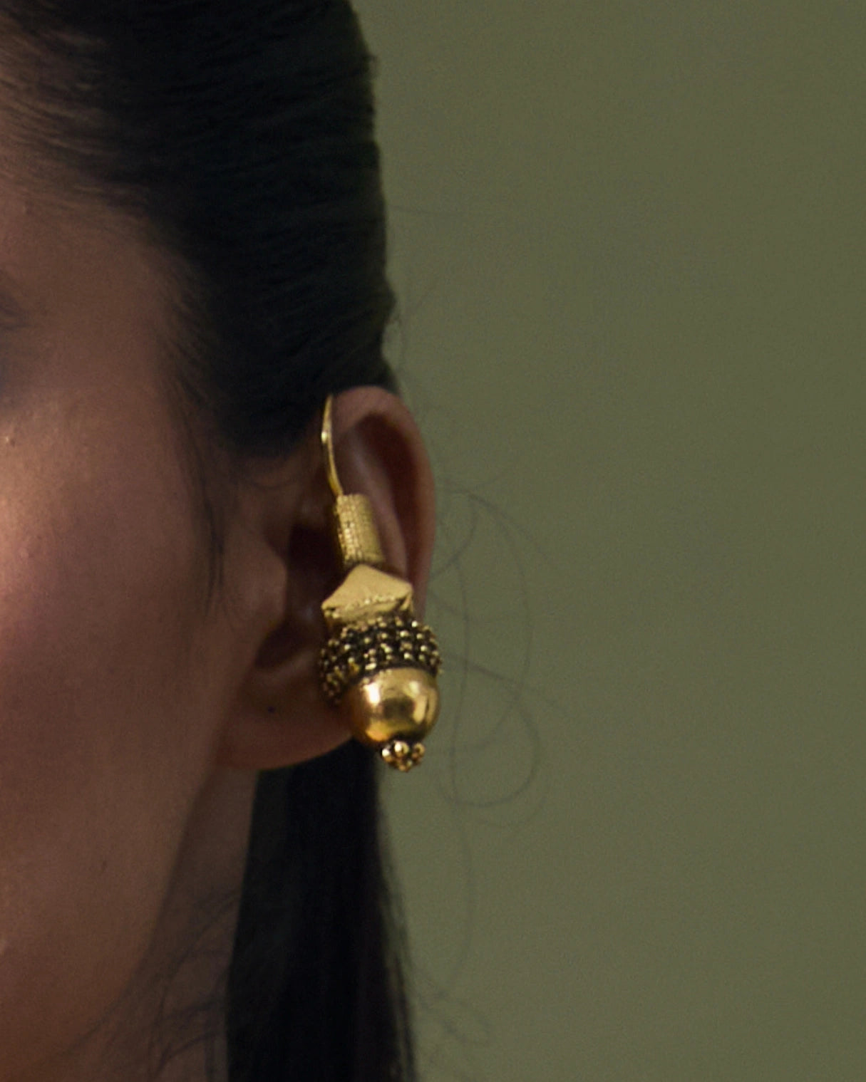 Royal Blue Silk Saree with Georgette Gold Motifs and Metallic Blouse