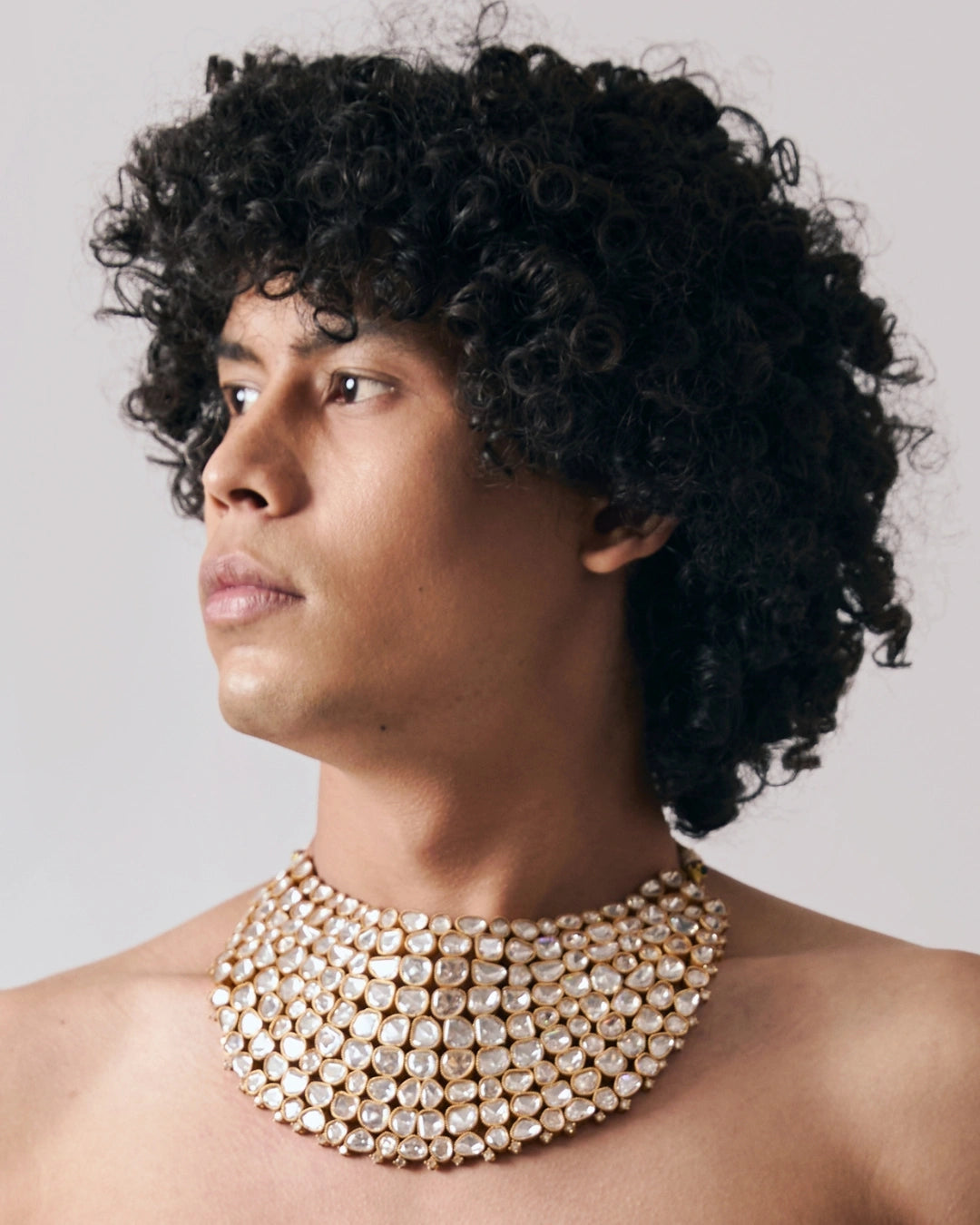 Sage Green Draped Silk Dhoti with Golden Floral Design