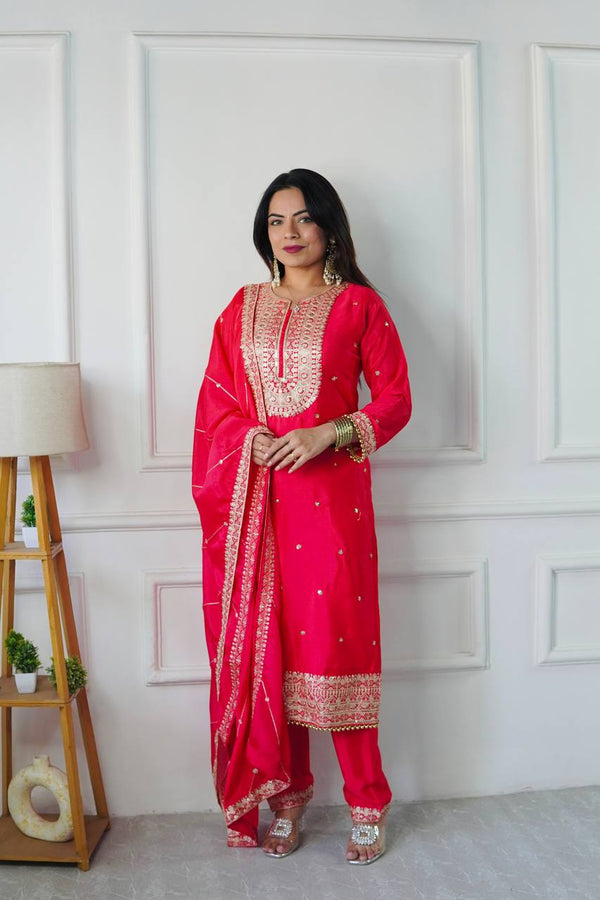 Agnika Silk Suit Set