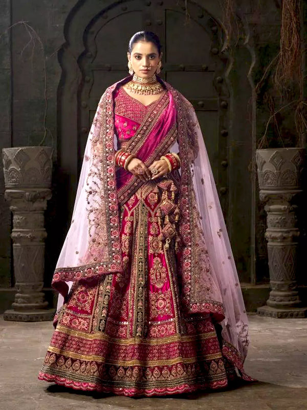 Rang-e-Suhagan Velvet Lehenga