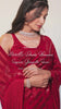 Red Shimmer Georgette Saree with Sequin Embroidery Work