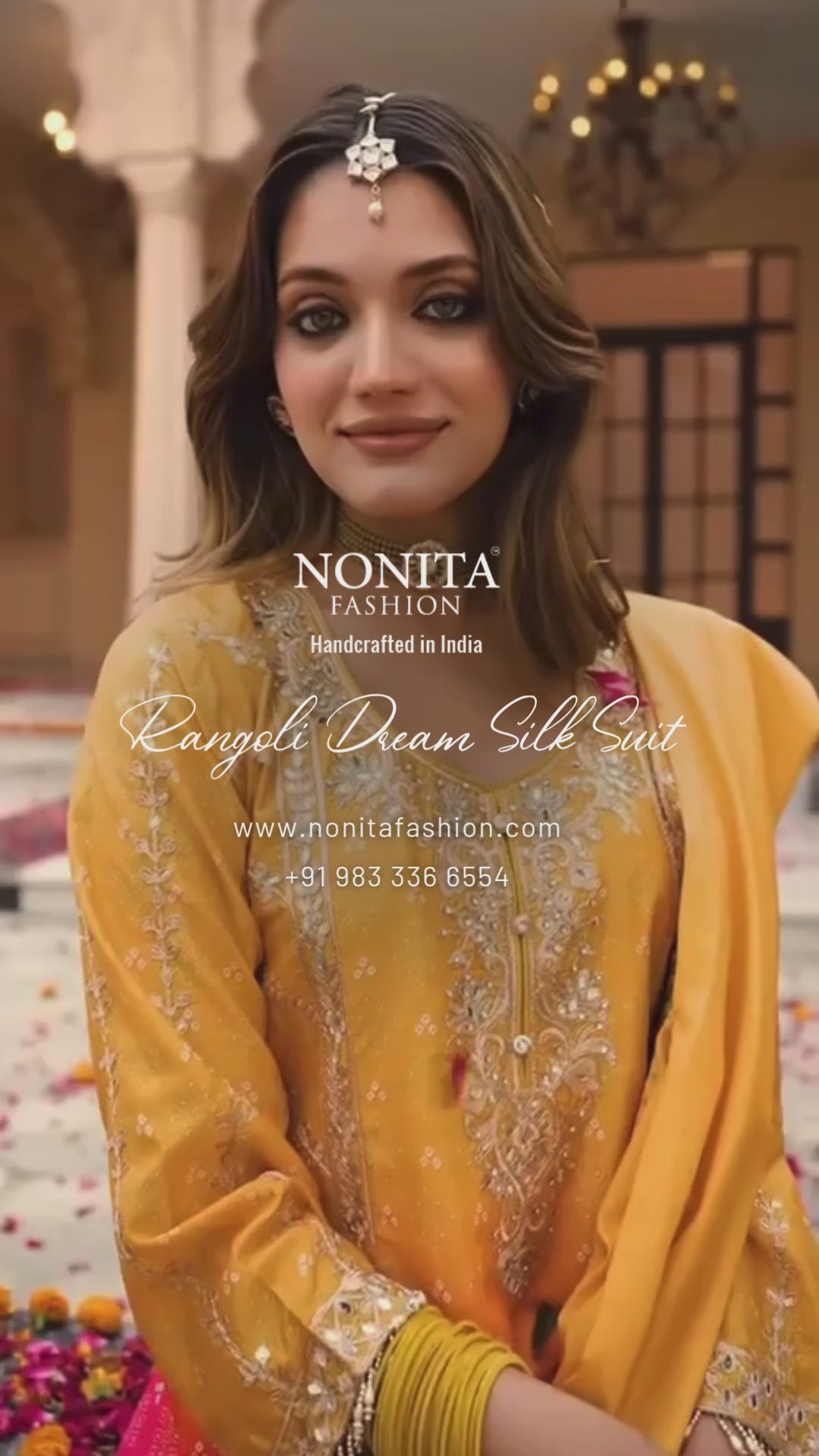 Pink Silk Salwar Kameez with Heavy Embroidery Mirror Work
