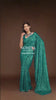 Blue Shimmer Georgette Saree with All Over Heavy Sequin Embroidery 