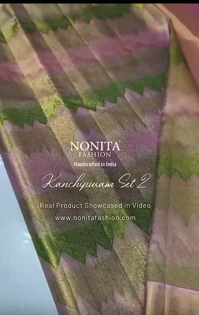 Green Kanchipuram Silk Saree with Zari Work
