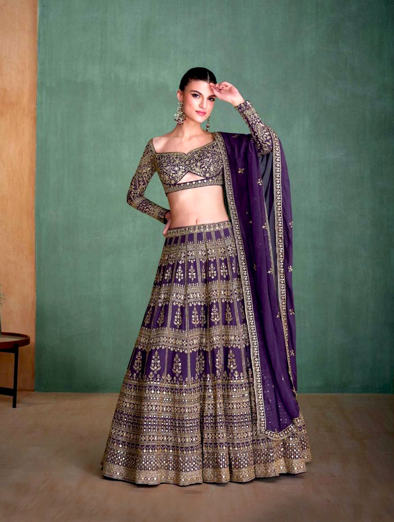 Iqra Orchid Lehenga - Nonita Fashion